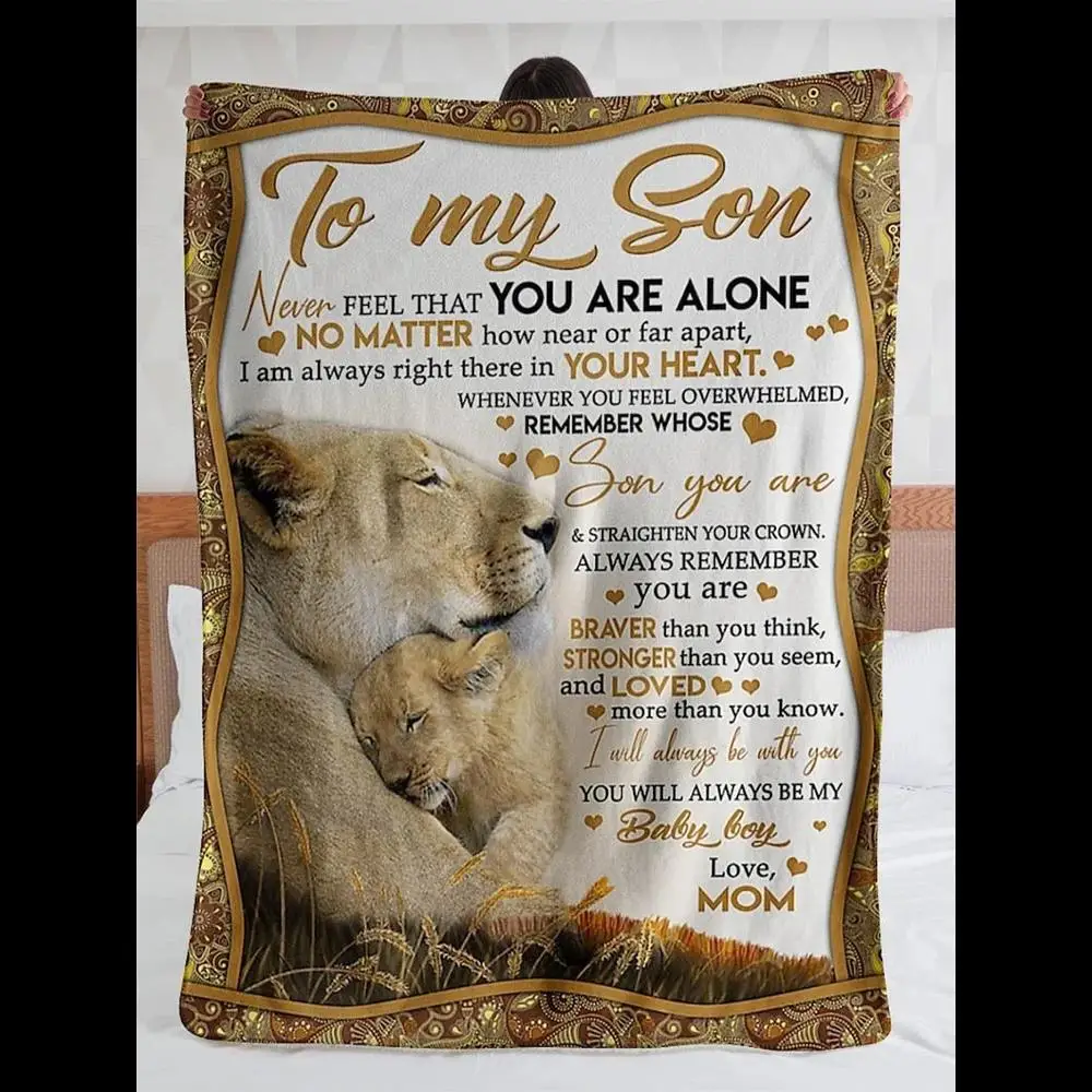 

Персонализированное одеяло для сына всегда буду с тобой из мамы, рождественские подарки