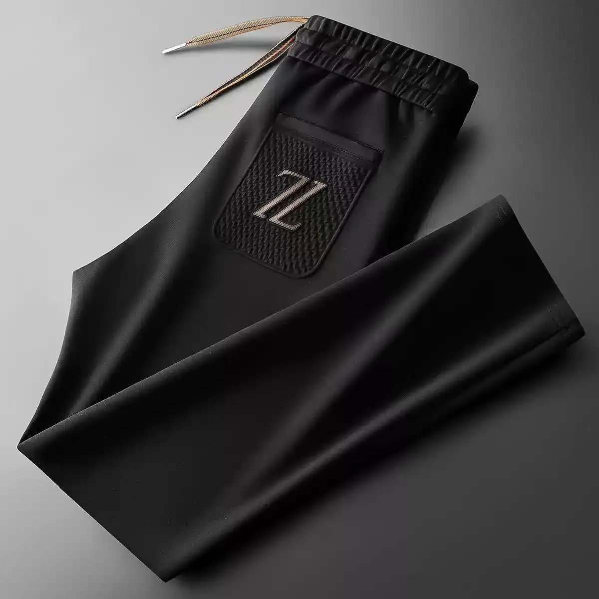 New men's light luxury straight leg casual pants, fashionable and versatile, slim fit men's pants