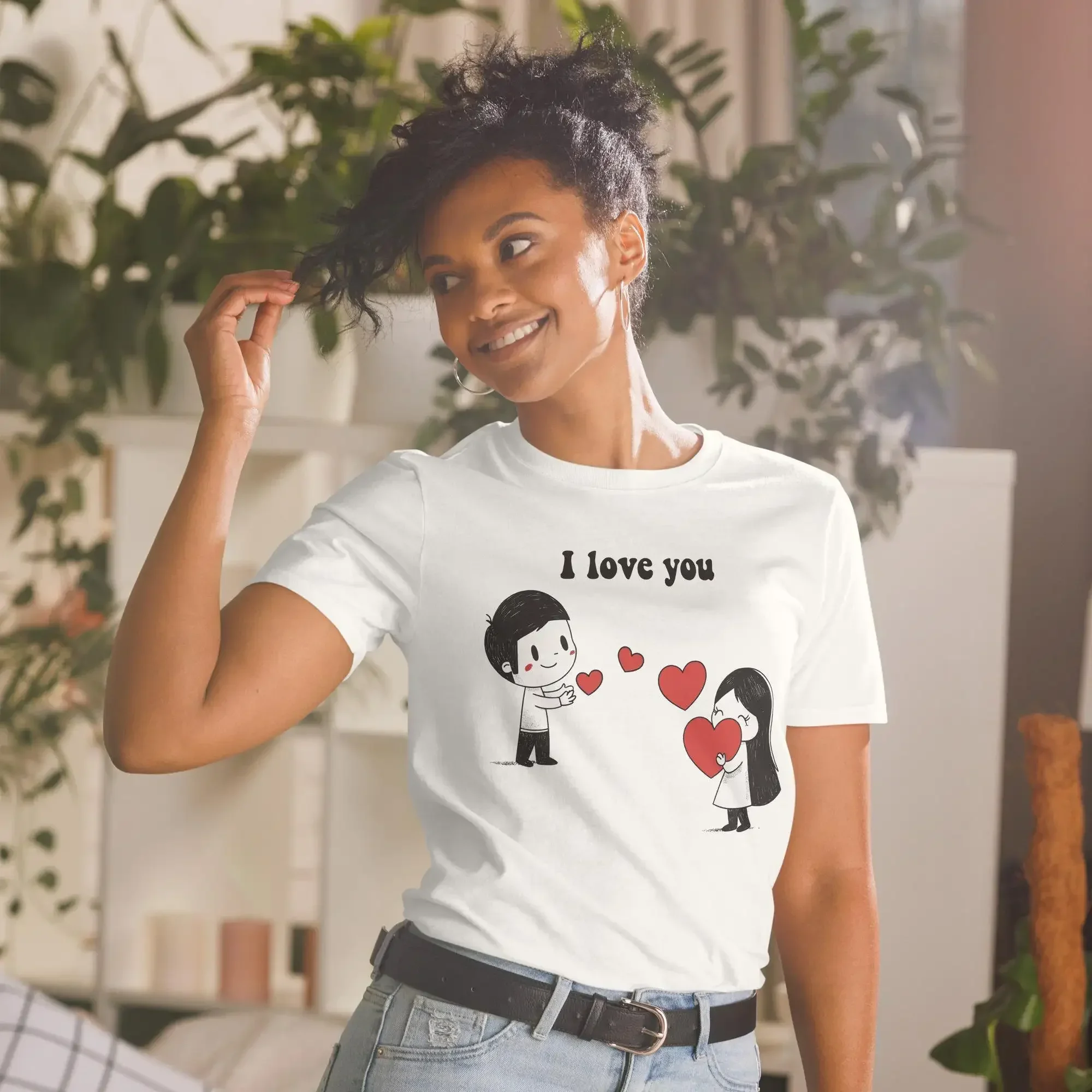 I love you shirt Cute Valentine s Day Couple Marriage proposal T with hearts tee