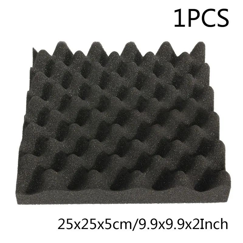 Pro Sponge Audio Soundproofing Foams Sound Absorbing Noise Insulation KTV Acoustical Treatments Black Wave Shape