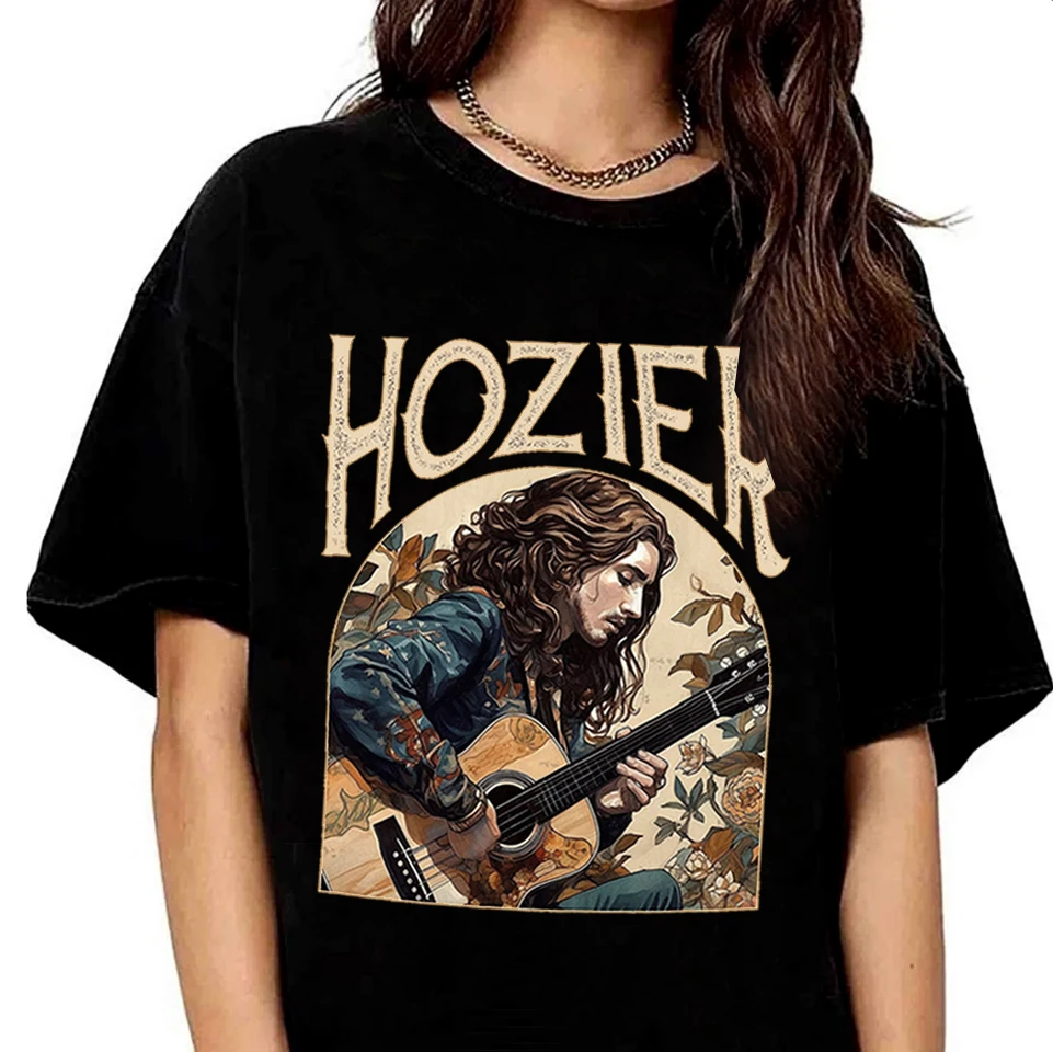 Hozier Shirt Vintage Hozier Shirt Music Shirt Hozier Tour 2023 Shirt Hozier Unisex Gift Harajuku O-Neck Short Sleeve Shirts