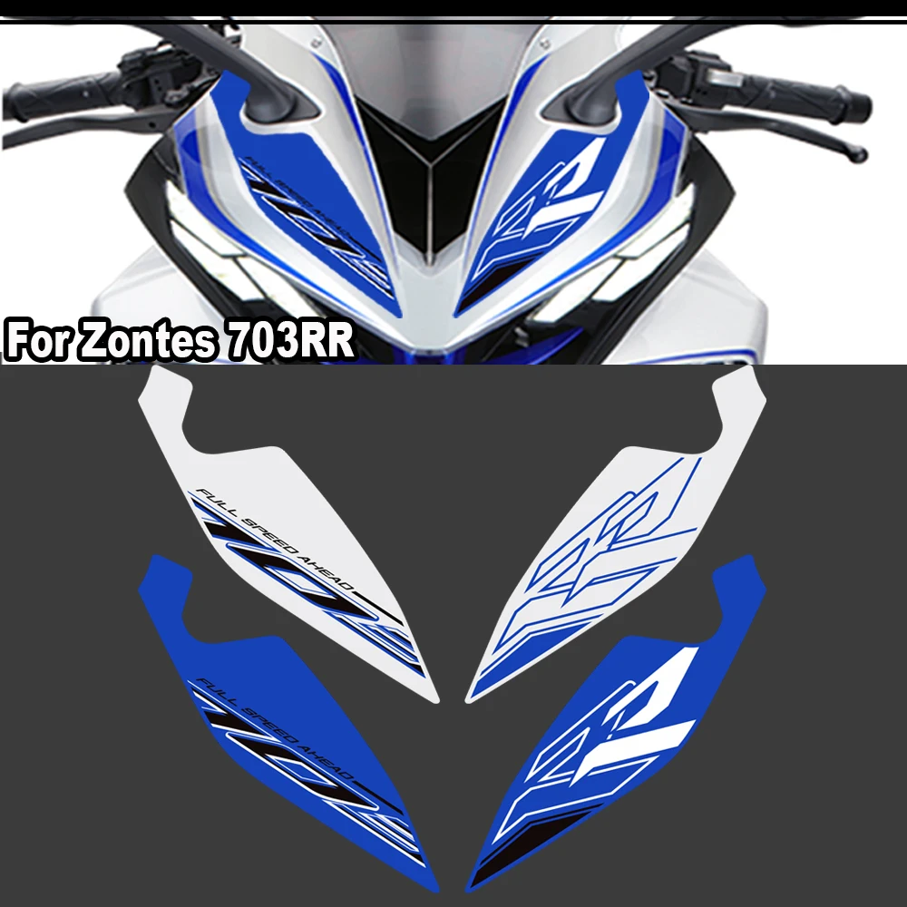 

Для Zontes 703RR 703 RR 2025, передняя бабка мотоцикла, ПВХ наклейки, защитные наклейки, новый декоративный комплект