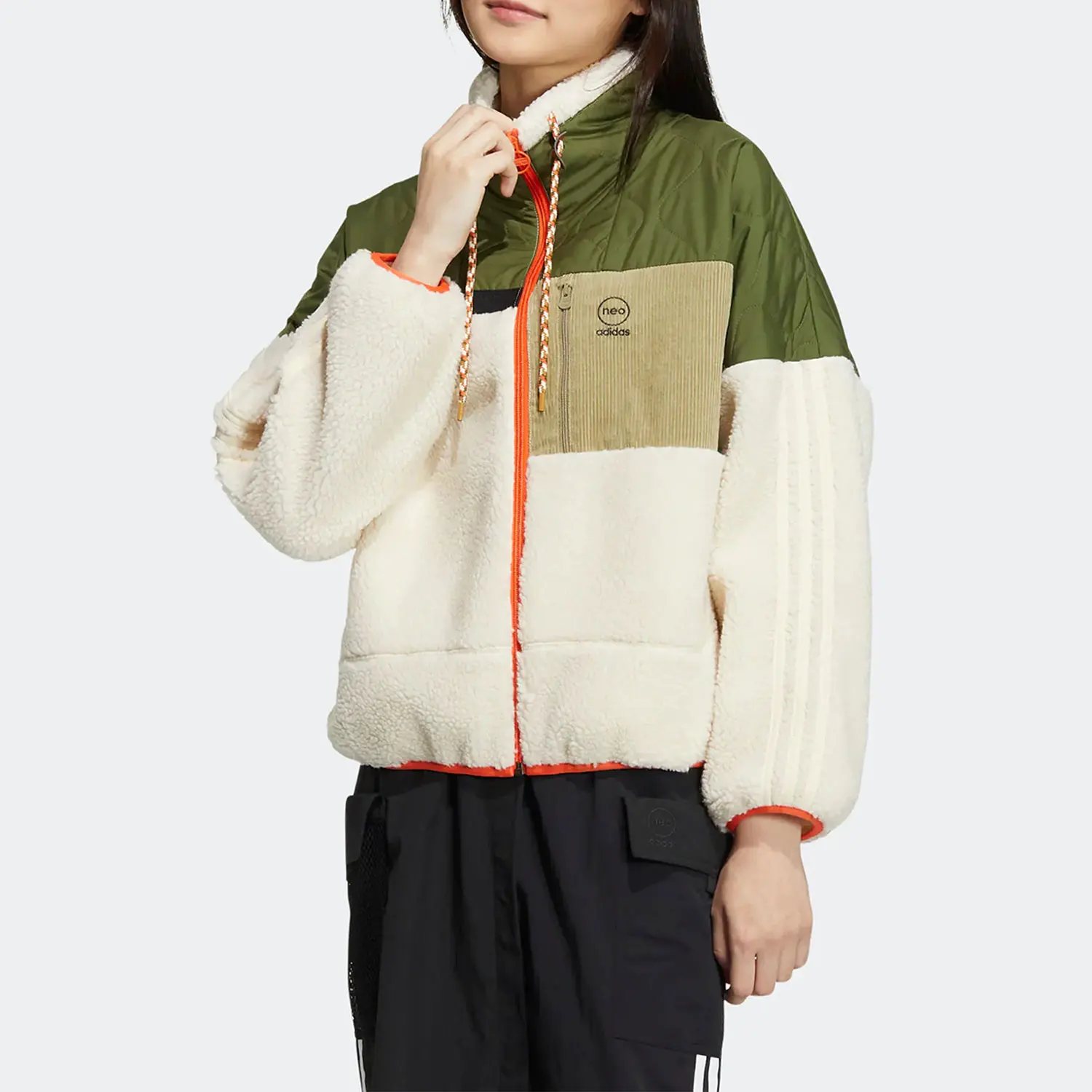 

Официальная женская теплая флисовая спортивная куртка Adidas Authentic Neo HN2347