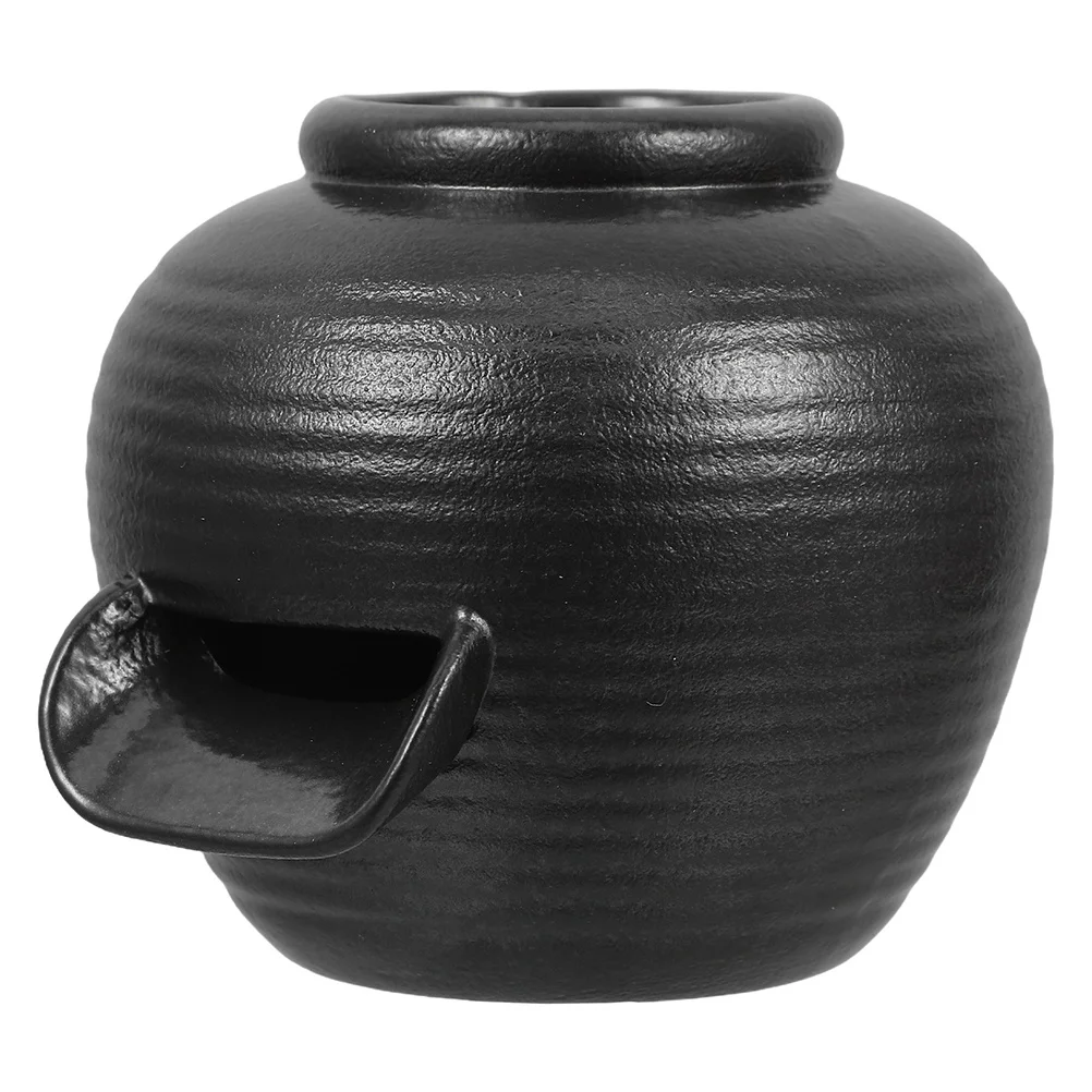 Outdoor Ceramic Fountain Jar with Circulating Water System Vintage Fish Tank Aesthetic Garden Decor for Patio Courtyard