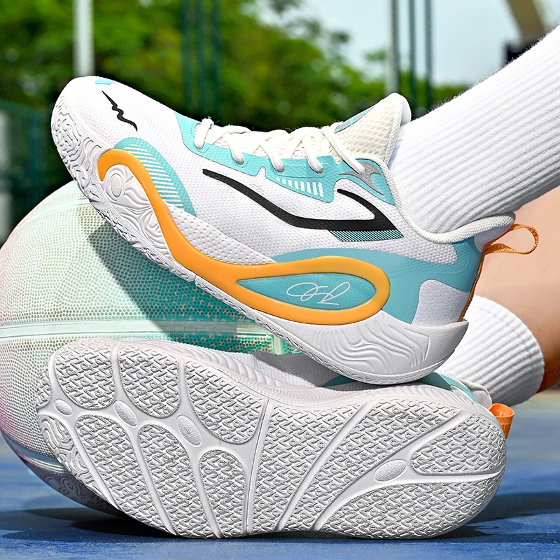 Men's Basketball Shoes Breathable Mesh Training Running Shoes Non-Slip Casual Athletic Sneakers for Outdoor Sports & Jogging