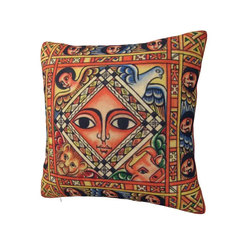 Ethiopian Ancient Art Nordic Throw Pillow Covers Living Room Decoration Cushion