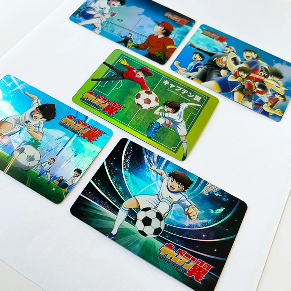 Capitaine Tsubasa bricolage maison 12 pièces/ensemble Misaki Taro KojiroHyuga Sanae Nakazawa Texture holographique carte à collectionner cadeau de vacances