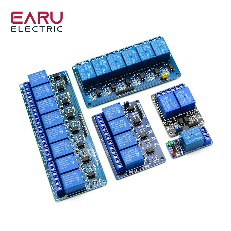 Moduł przekaźnikowy 5V 12V 24V z transoptorem wyjście przekaźnikowe 1 2 4 6 8 moduł przekaźnikowy 16Way do sterowania urządzeniami automatyki Arduino PLC