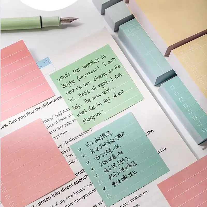 1Piece 480Sheets Multicolor Sticky Index Tabs Strip Tabs Sticky Notes Bookmark Marker Sticker Office School Supplies Notebooks