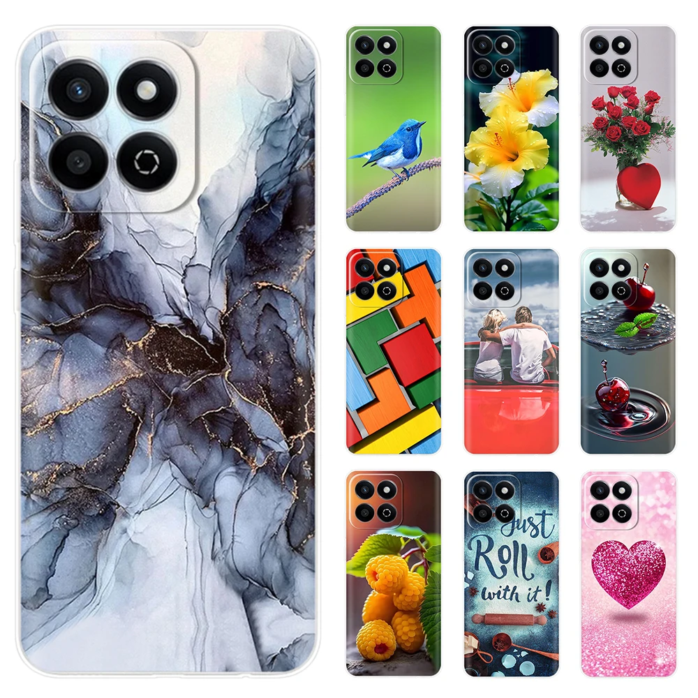 Mobile Phone Bag Case For Honor X7c Case Cute Lovery Soft Clear TPU Silicone Bumper For Honor X7c Back Cover Case HonorX7c X 7 c