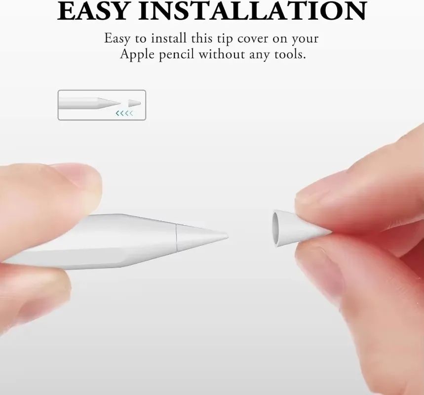 Ponta de lápis capa protetora de silicone macio para apple pencil 1a 2a geração nib tela toque stylus caneta nibs boné para ipencil 1 2