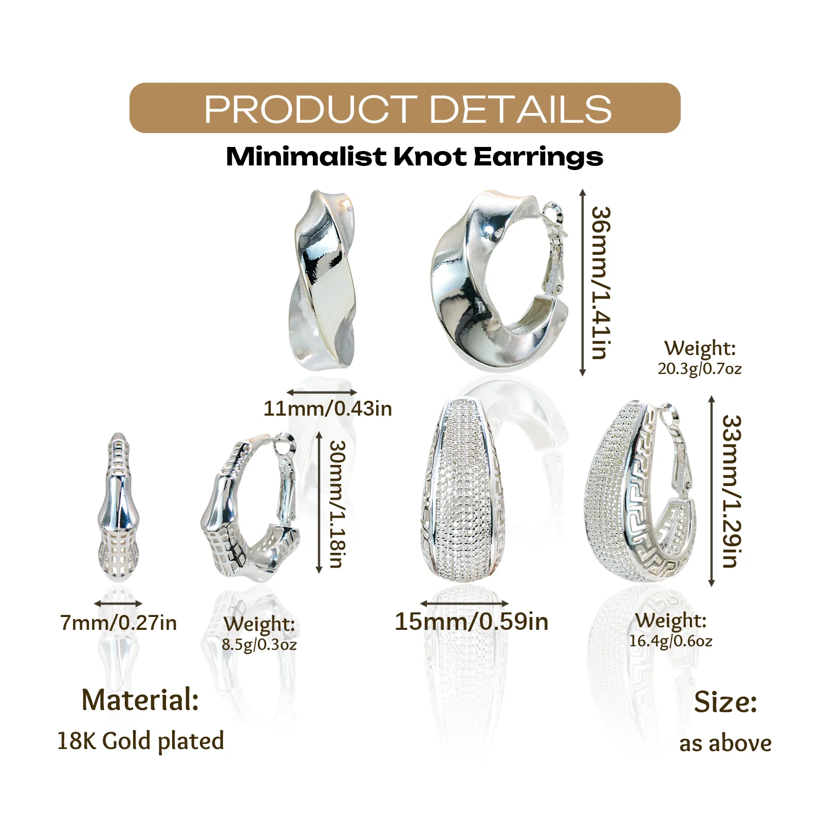 YTJX Silver Color Drop Earring For Women Exquisite Twist Earring Fashion Hollow Out Jewelry Birthday Gift 2026 Trendy New