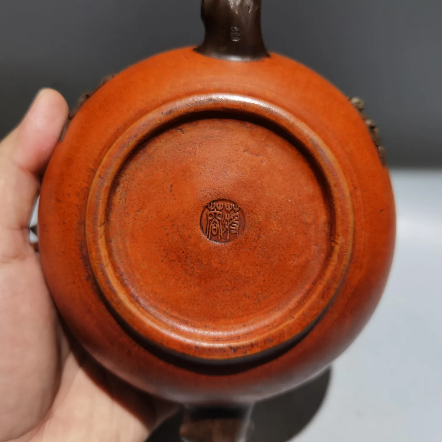 8 "الصينية ييشينغ الأرجواني الطين إبريق الشاي طول العمر الخوخ غطاء الجذع على شكل البطيخ كرمة إبريق الشاي غلاية إبريق الشاي الإبريق جمع الثروة