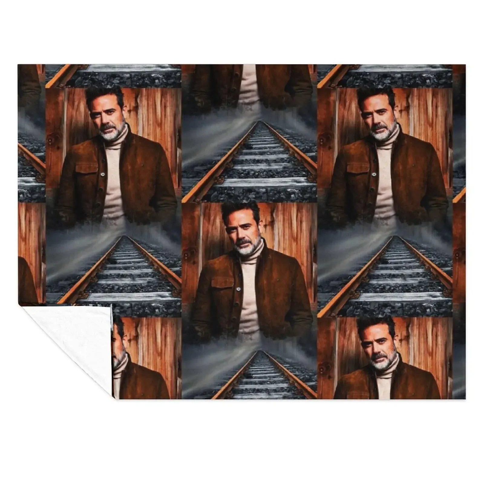 

Jeffrey Dean Morgan Throw Blanket Multi-Purpose Loose decorative Bed linens Blankets