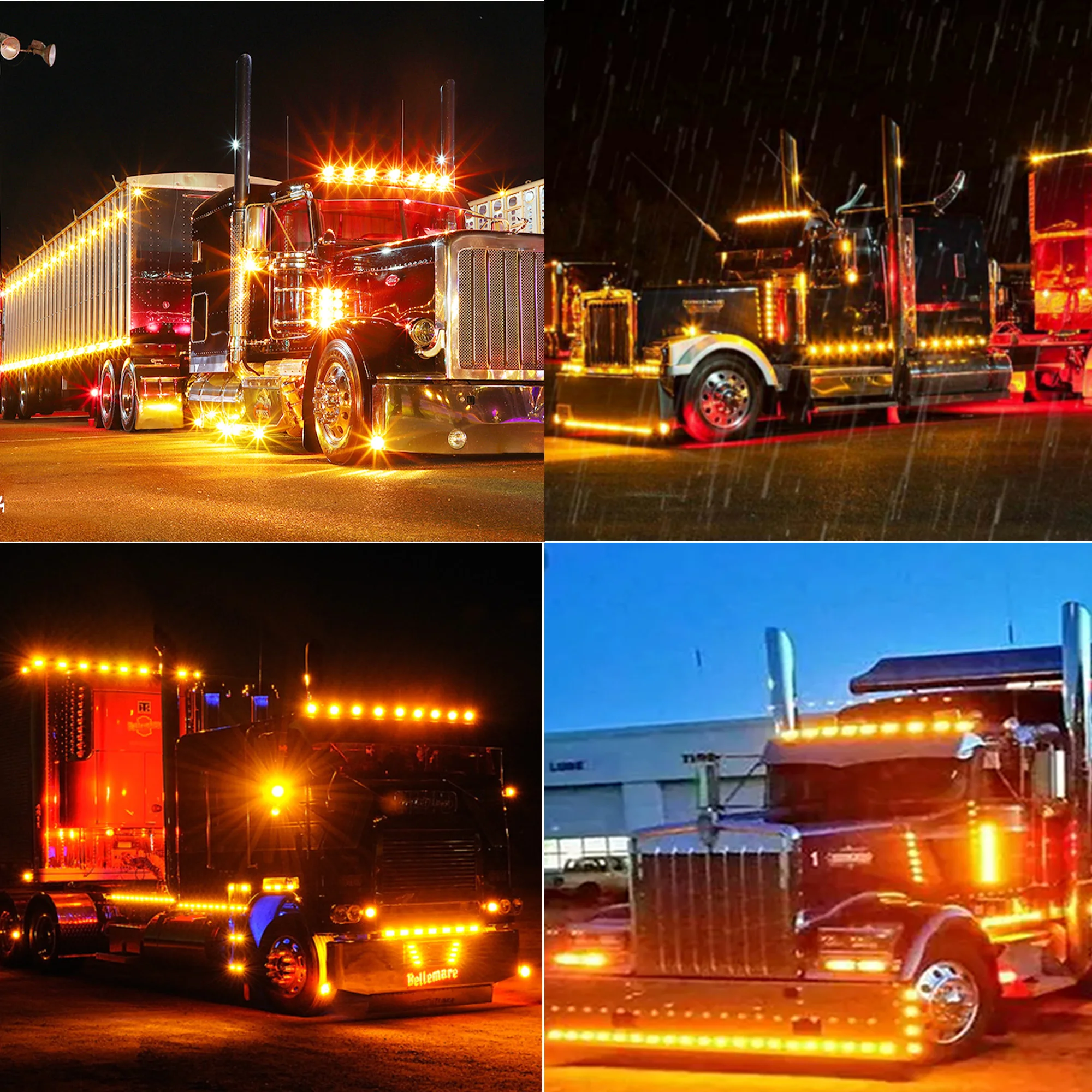 20/10 Stück Economy-Version Ovale LED Universal-Seitenmarkierungsleuchten für Anhänger, LKW, Wohnwagen, Umrissleuchte zur Oberflächenmontage – Detail 5