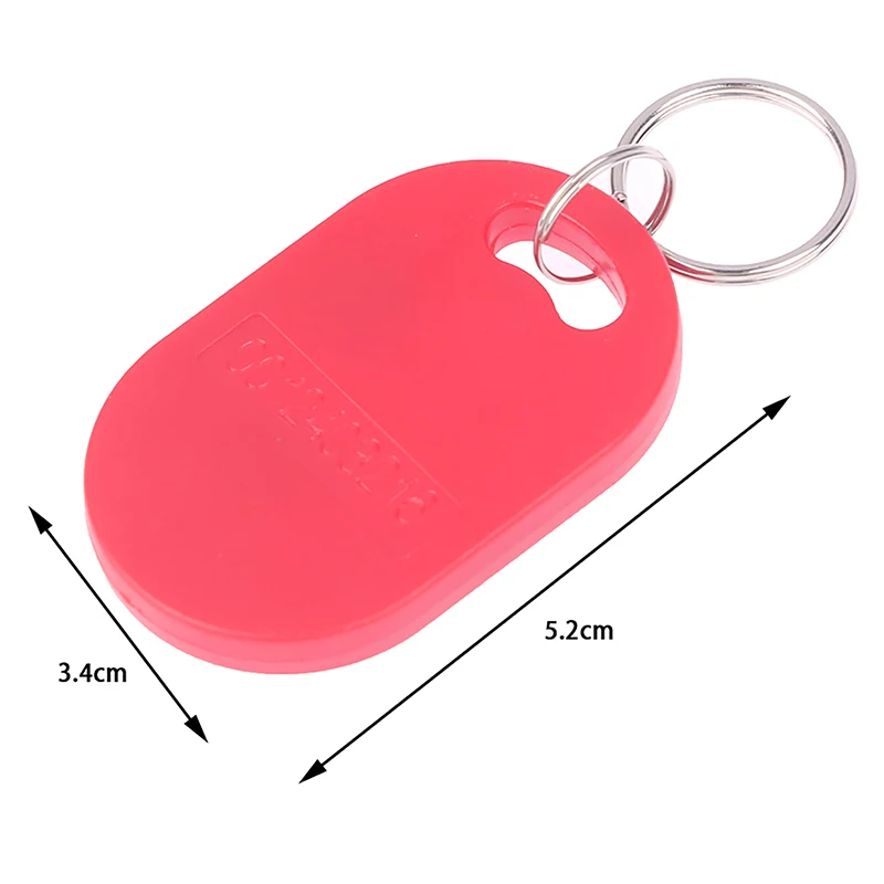 Dual Chip Frequency RFID Key Tags, IC mutável e ID, Keyfob Composto Regravável, 125KHZ, T5577, 13.56MHZ, 1Pc