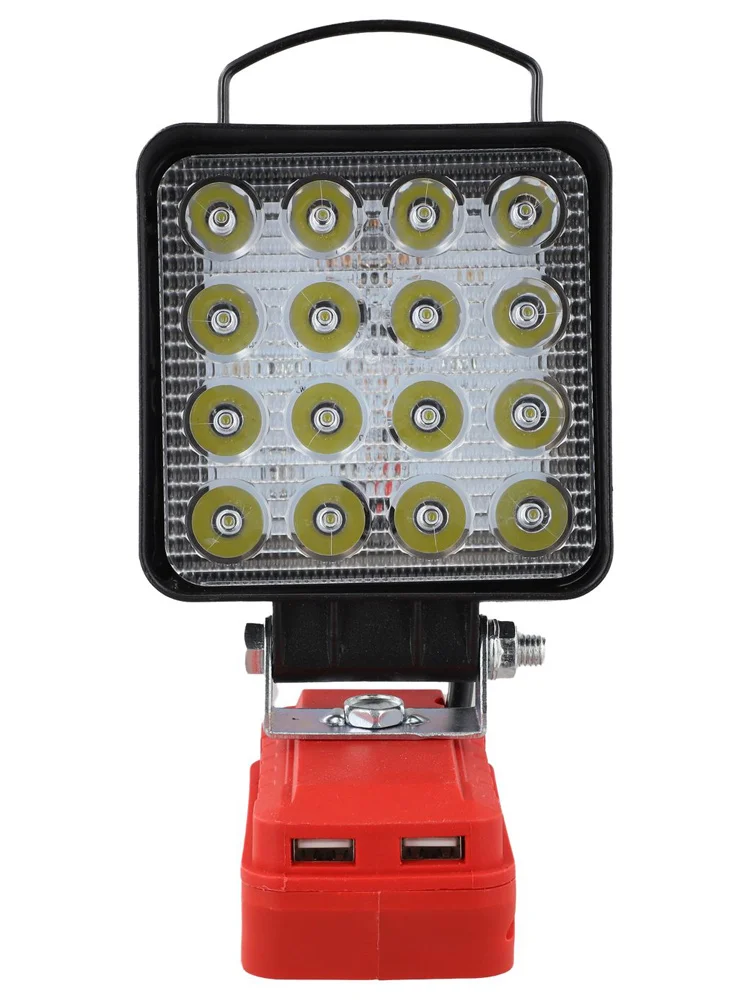 

Compact Floodlight Cordless Work Light Outdoor Events Adjustable Brightness Levels Job Site Lighting Low Voltage Protection