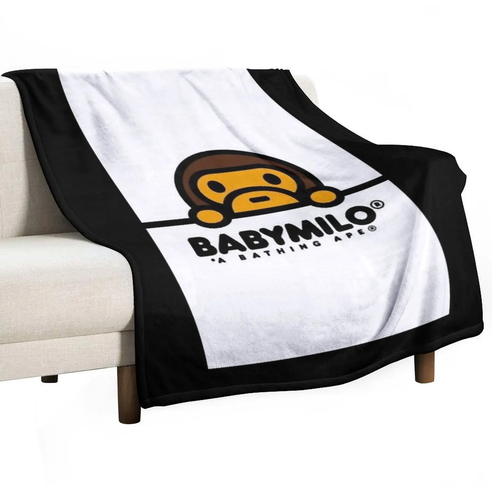 

Baby Milo Logo Throw Blanket for sofa blankets ands Blankets