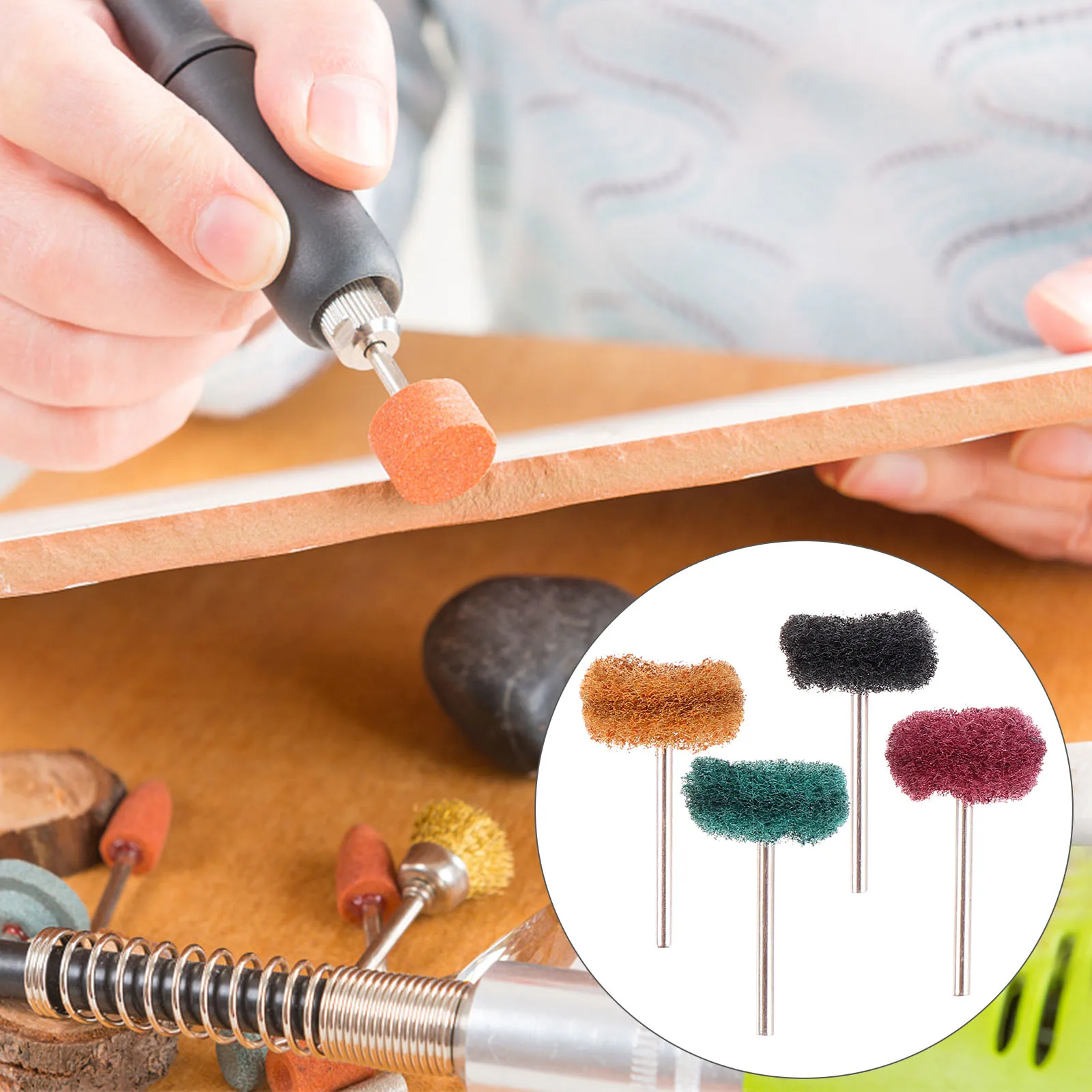 

40pcs Steel Wire Brush Cleaning Wheel for Rotary Tools Metal Polishing Stainless Steel Abrasive Supplies Practical