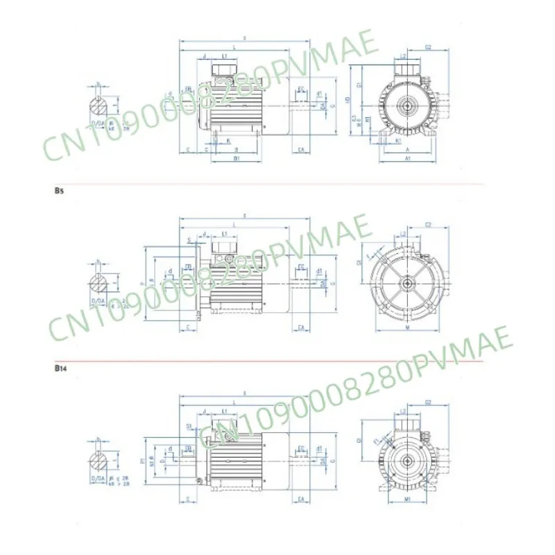 

Двигатель H63b/2 H71b/2 H80b/4 H90Lb/4 HH100Le/2
