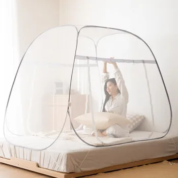 원터치 텐트 타입 모기장, 모든 바닥, 4 코너 침대