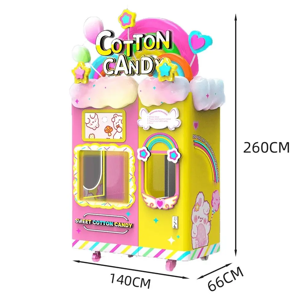 Mesin Penjual Permen Kapas Otomatis Mesin Permen Kapas Komersial Kapasitas Besar Mesin Permen Kapas Anak