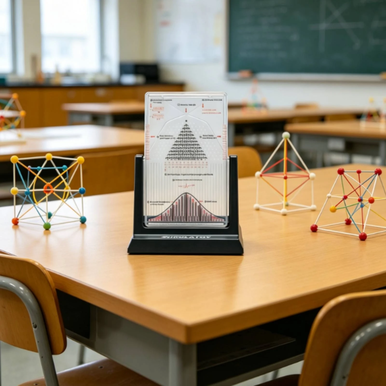 

Galton Board with Curve Clear Galton Board Probability Demonstrator Acrylic Normal Distribution Model Visual for Teachers