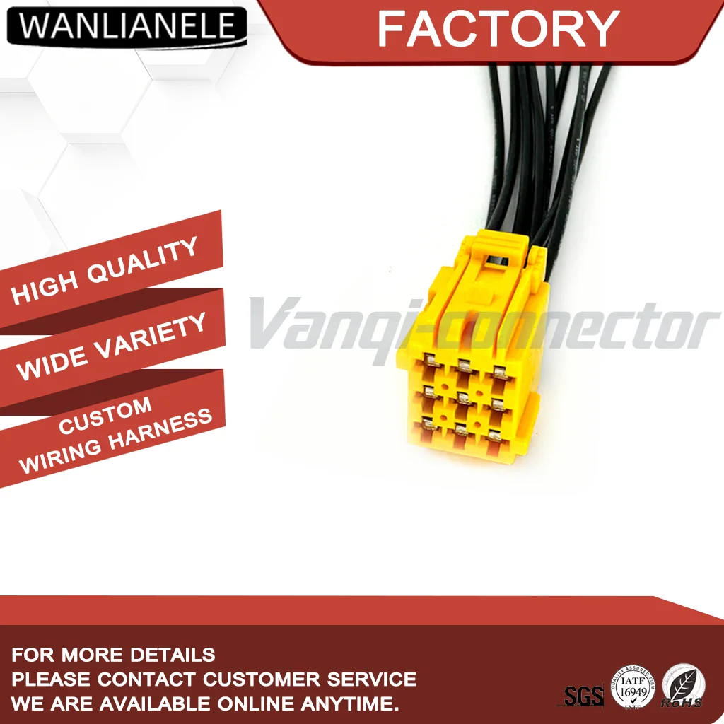 50set 1-967621 9Pin 5mm Pitch Automotive Connector Female Housing 3Row Car Wiring Harness Plug
