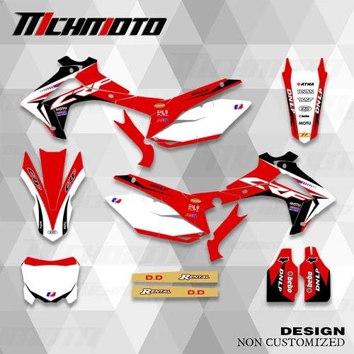 Imagen 1 del producto MCHMFG gráficos calcomanías de fondo kits de pegatinas para HONDA CRF250 CRF 250 2014 2015 2016 2017 CRF450 CRF 450 2013 2014 2015 2016