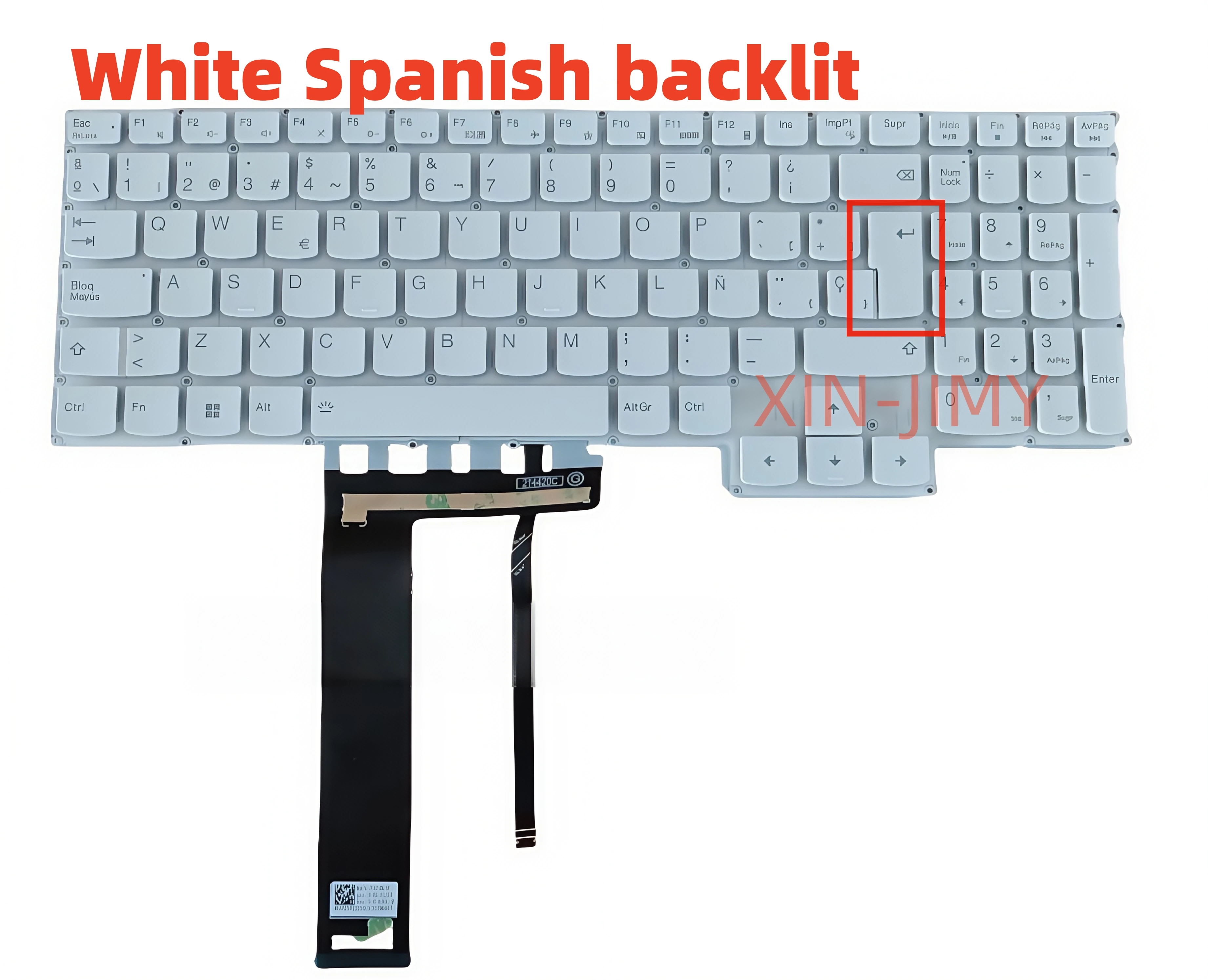 

White Spanish Laptop keyboard For Lenovo Legion 5 15IAH7H 15ARH7 15ARH7H 5 Pro 16ACH6 SP with backlit