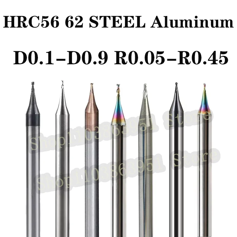 

Фреза из карбида вольфрама HRC55 HRC60 2 Flute 4 мм