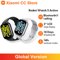 Global Version Xiaomi Redmi Watch 5 Active 2'' Display Up to 18 days life 140+ workout modes Bluetooth calling 5ATM