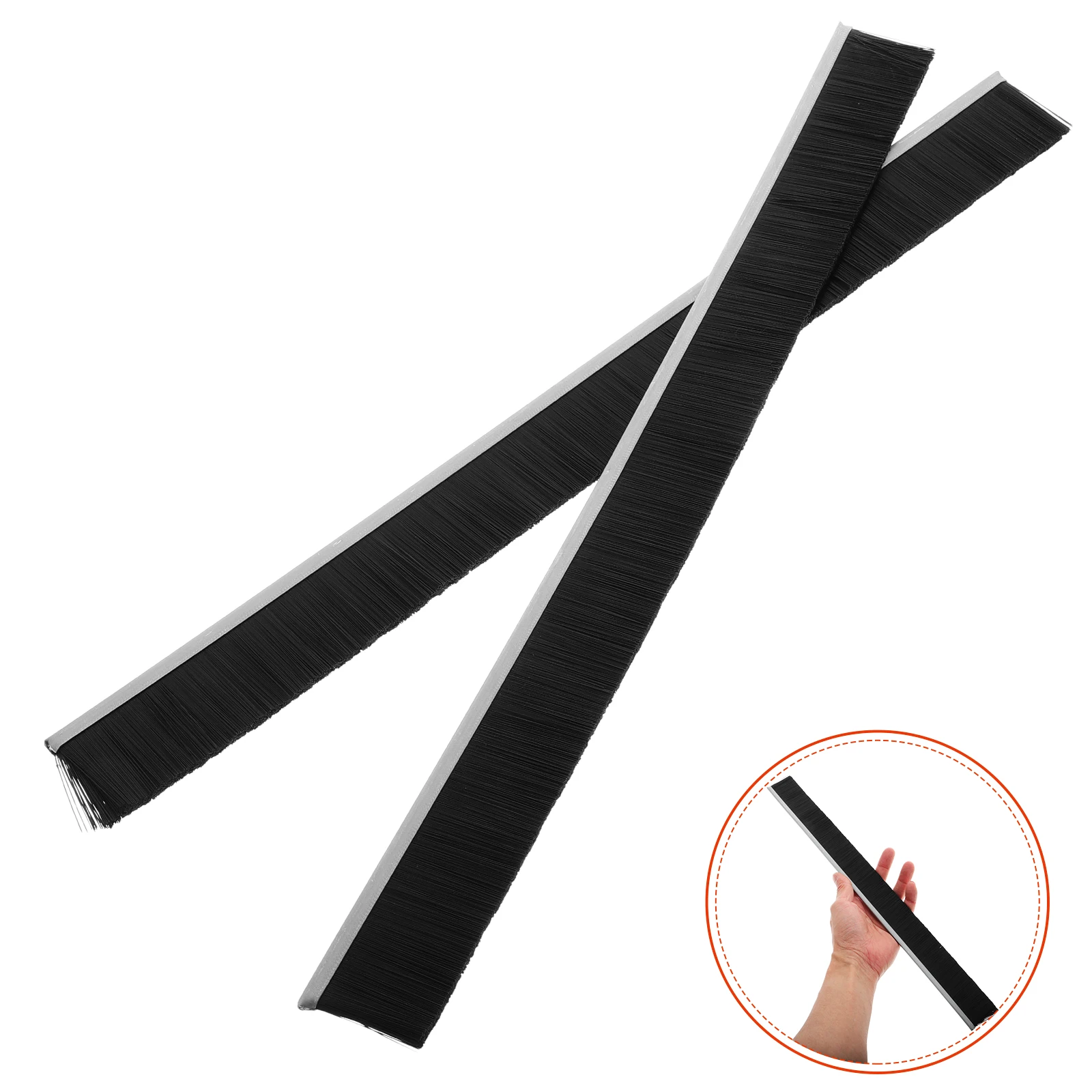 

2pcs Lid Cover Seal Strip Nylon Bristle Waterproof Dust Resistant For Home Office Mailboxes Reusable Mailbox Brush Attachment