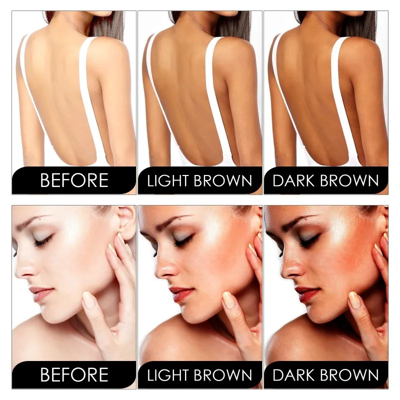 Mousse de bronzeamento solar para praia ao ar livre, hidratante, cor de trigo natural e moderna, faça sua pele exclusiva