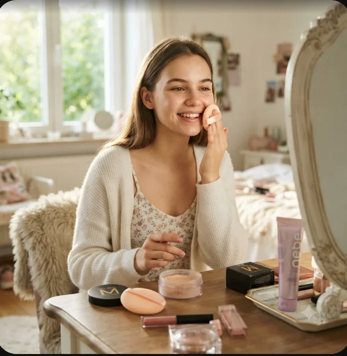 Women's Brightening Tone up Cream And Setting Powder Set Waterproof Sweatproof for Stage Festival Party Makeup Essential