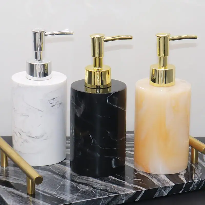

Бутылка с дезинфицирующим средством для рук из смолы, дозатор для крема для рук, дозатор мыла для отеля, бутылка для лосьона для ванной комнаты, аксессуары для ванной комнаты