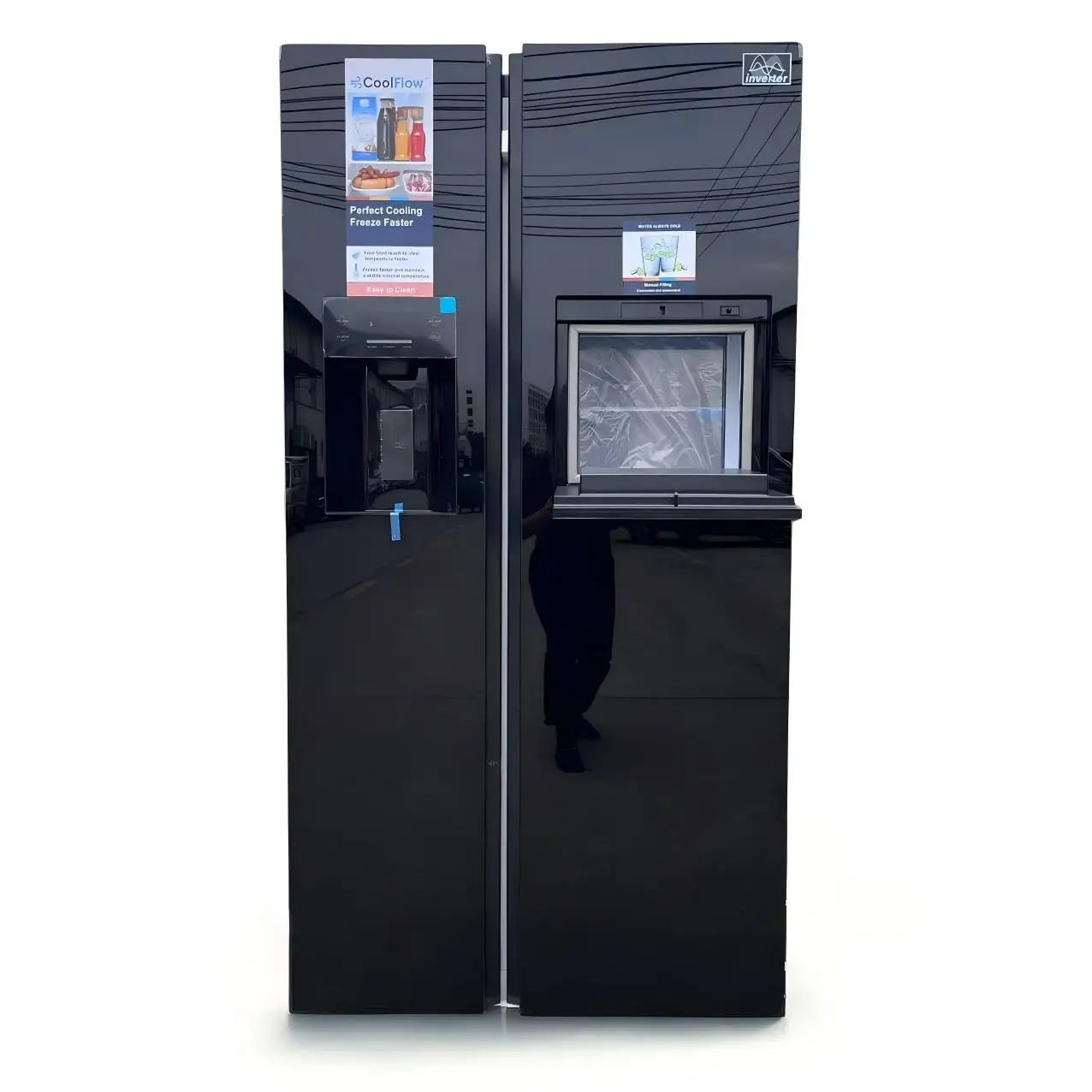 

Double Door Refrigerator for Household Use Equipped with Ice Water and Ice Making Function Auto Make Ice Cube/crushing