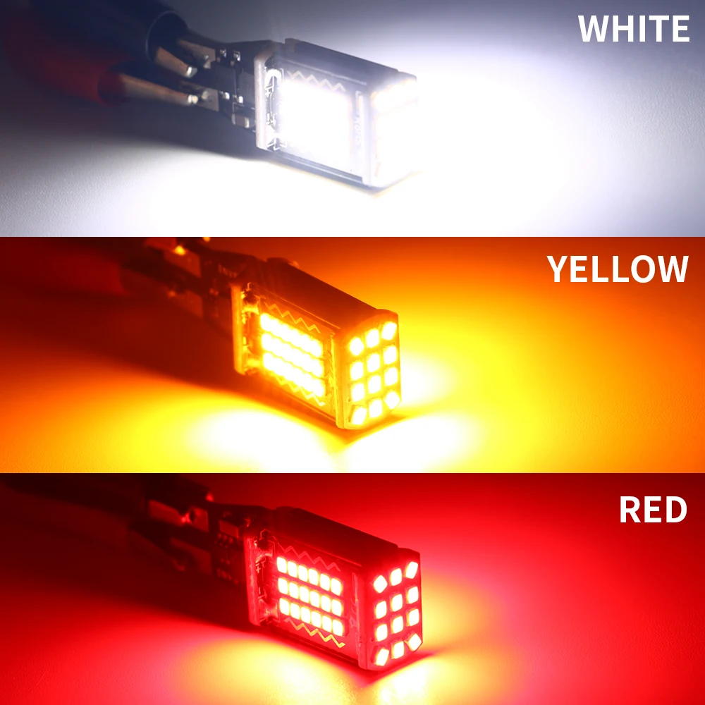 Led لمبة 921 ، 912 ، t15 ، w16w ، t16 ، canbus ، 48smd ، سيارة بدوره إشارة ، عكس النسخ الاحتياطي ، ضوء الفرامل ، الأبيض ، العنبر ، الأحمر ، 12 فولت ، 24 فولت ، 2 قطعة #6