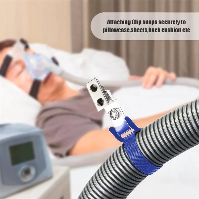 CPAP Tube System-12Pcs Hose Holder Clip For Oxygen Tube/Cannula-Tangle-Free Design For Uninterrupted Sleep Therapy