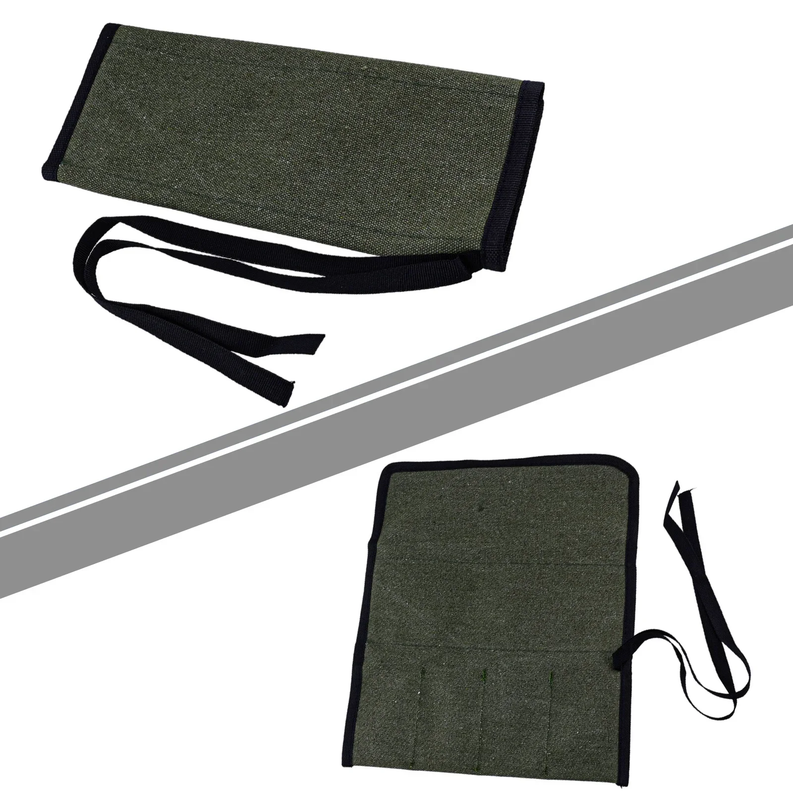 Pockets Design Hanging Tool Storage Bag Convenient Storage Reliable Construction Roll Up Pouch Screwdrivers Sturdy Flat Tools