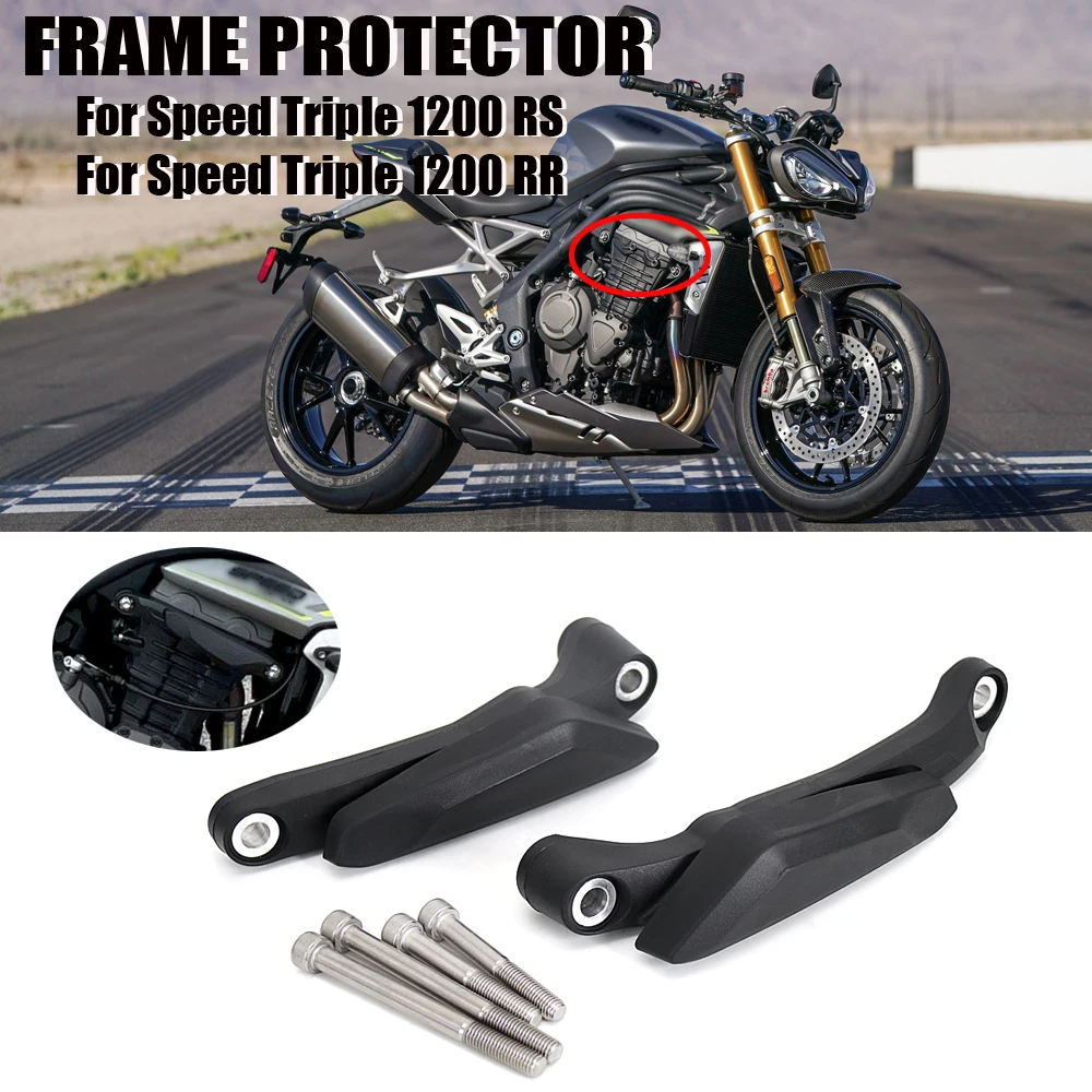 

FOR Speed Triple 1200 RS 1200 RR New Motorcycle Parts Falling Engine Protetive Guard Cover Crash Bar Frame Protector Bumper