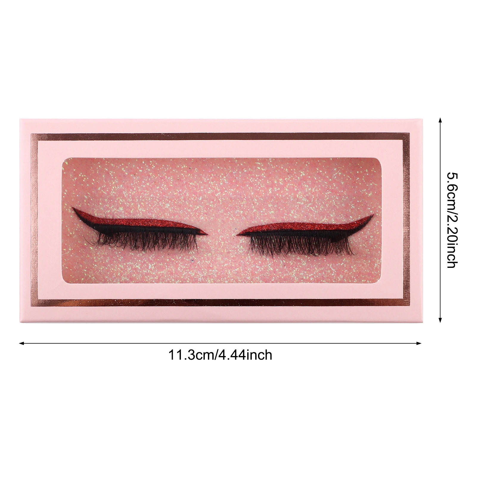 Ciglia finte a 7 colori con ombretto Eye-liner Spessa arricciata Ciglia colorate sottili strisce cosplay Trucco Salon Fai da te