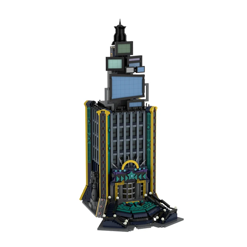 enchanting kingdom game iconic diorama bricks fantasy scene building blocks themed central station skyscraper moc architecture