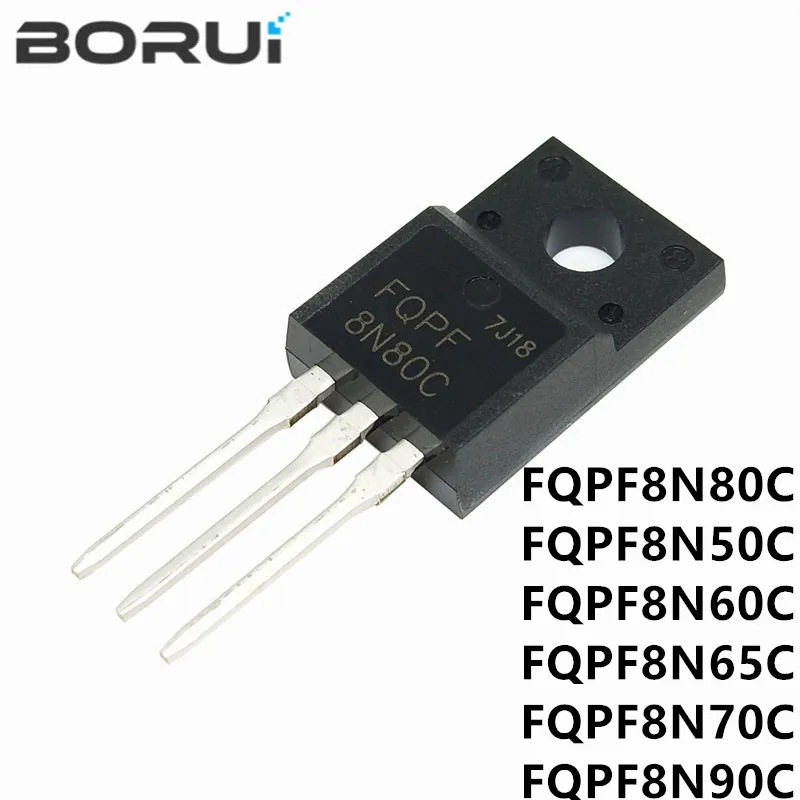 10PCS FQPF8N80C TO-220F FQPF8N80 8N80C FQPF8N50C FQPF8N50 FQPF8N60C FQPF6N80C FQPF8N65C FQPF8N65 FQPF8N70C FQPF8N90C transistor