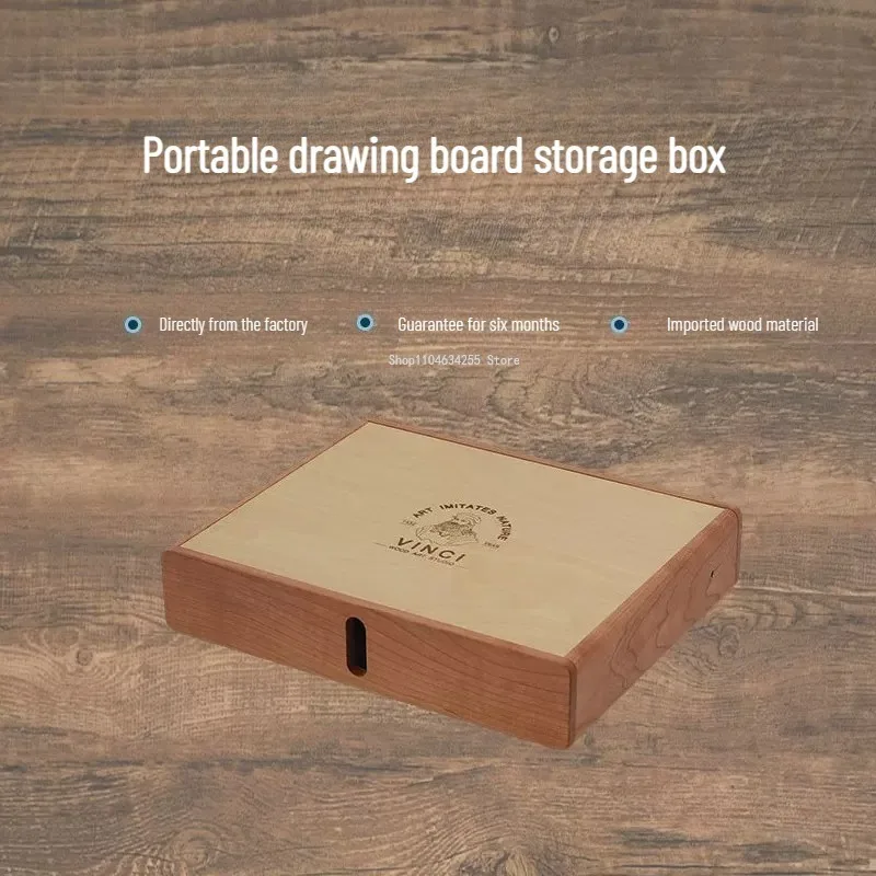High-grade Solid Wood Watercolor Oil Painting Sketch Art Storage Rack Large Capacity Oil Painting Boards Collection Storage Box