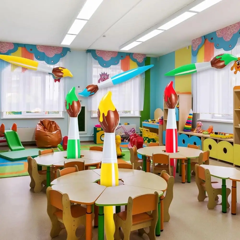 Nuovo pennello gigante Palloncino in PVC Grandi pennelli artistici Blow Up Leggero Decorazione dell'aula Festa di laurea