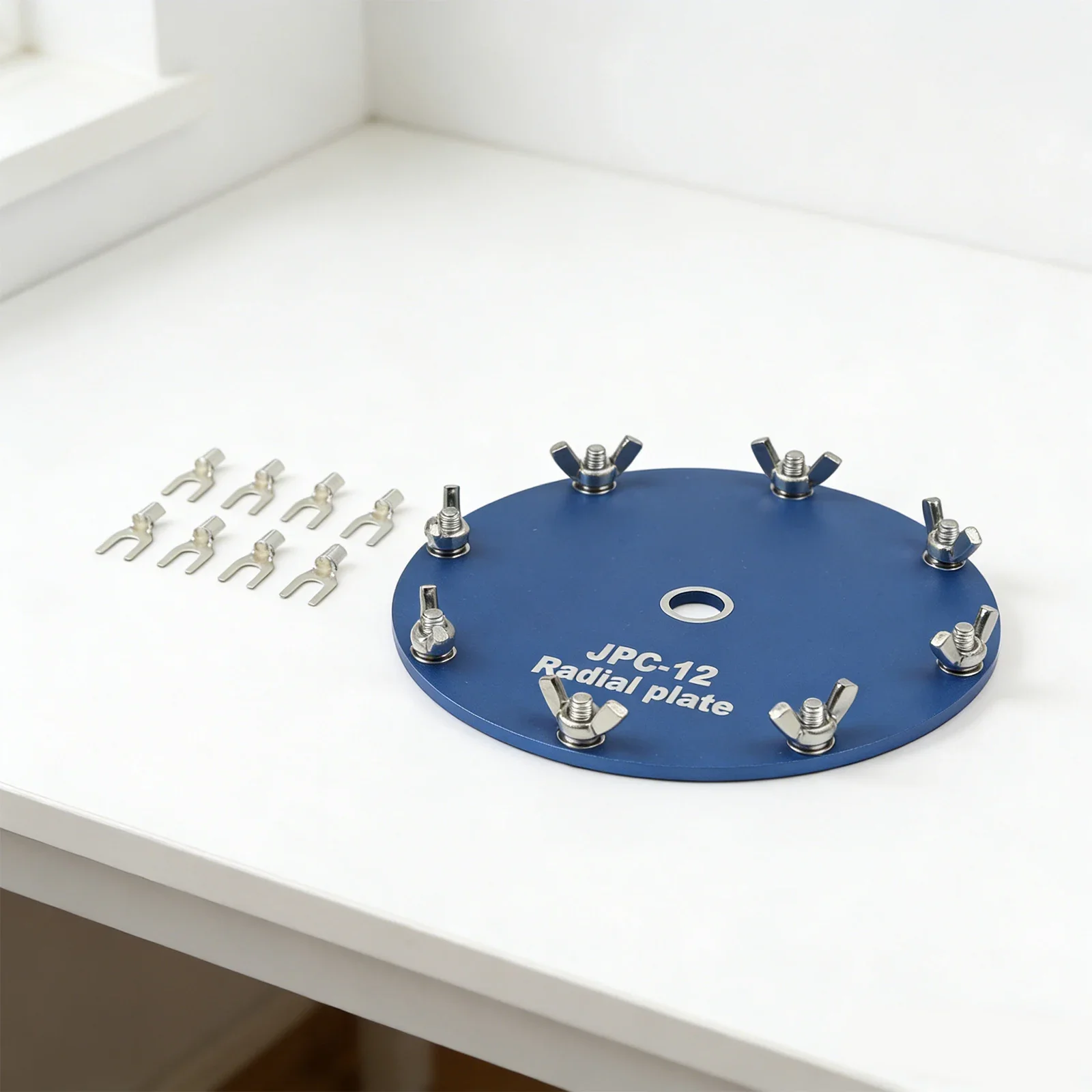 Aluminum Grounding Grid Plate 11cm For PAC-12 JPC-12 Portable Shortwave Radio For Antenna System With For Fork Terminals Blue