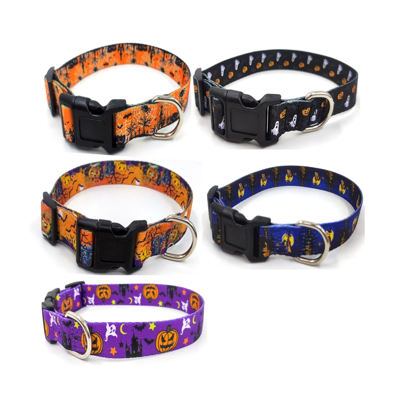 S-L Fashion Durable Dog Collar Thanksgiving dog collar Halloween dog collar holiday decoration pet supplies for dog pets