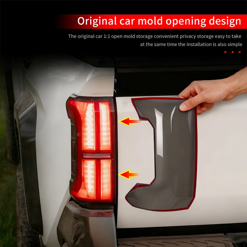 

For 2024-2026 Toyota Tacoma Tailgate Light Blackened Decorative Parts Exterior Decoration Upgraded Accessories