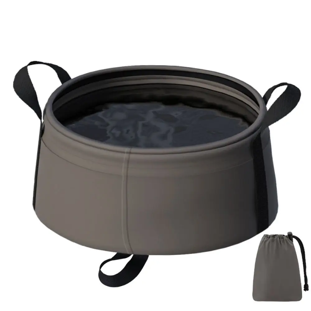 Portable Collapsible Water Bucket Travel Foot Bath Basin Multifunctional Outdoor Hiking Fishing Camping Accessories
